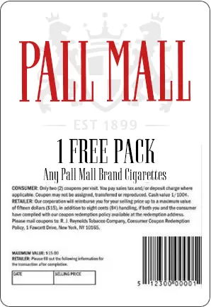 Claim your Free Pall Mall Pack